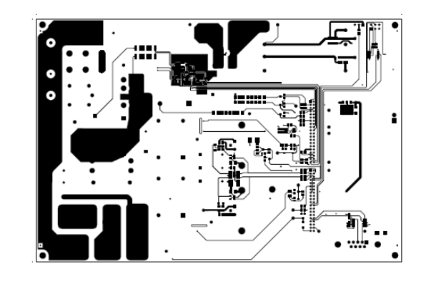  UCD3138PFCEVM-026 底層銅（頂視圖）