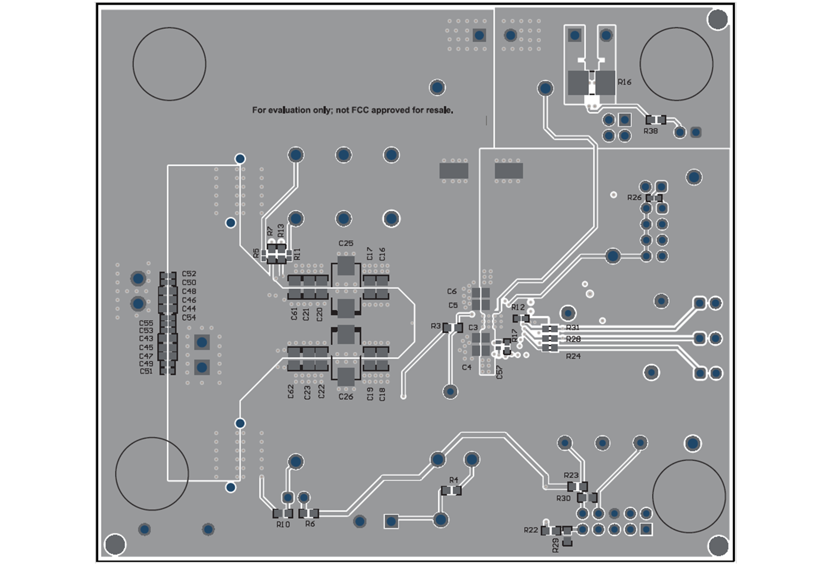 TPS544C27 TPS544C27EVM 底部復合視圖