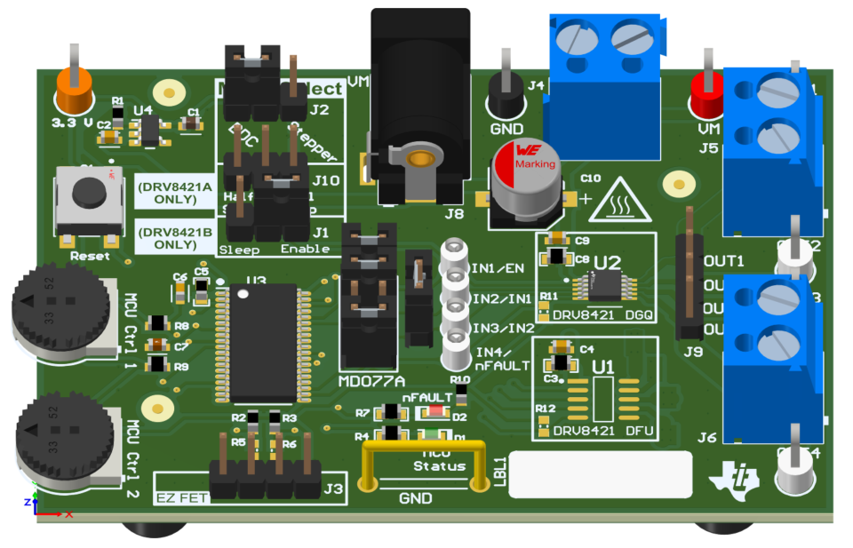 DRV8421AEVM, DRV8421BEVM DRV8421xEVM