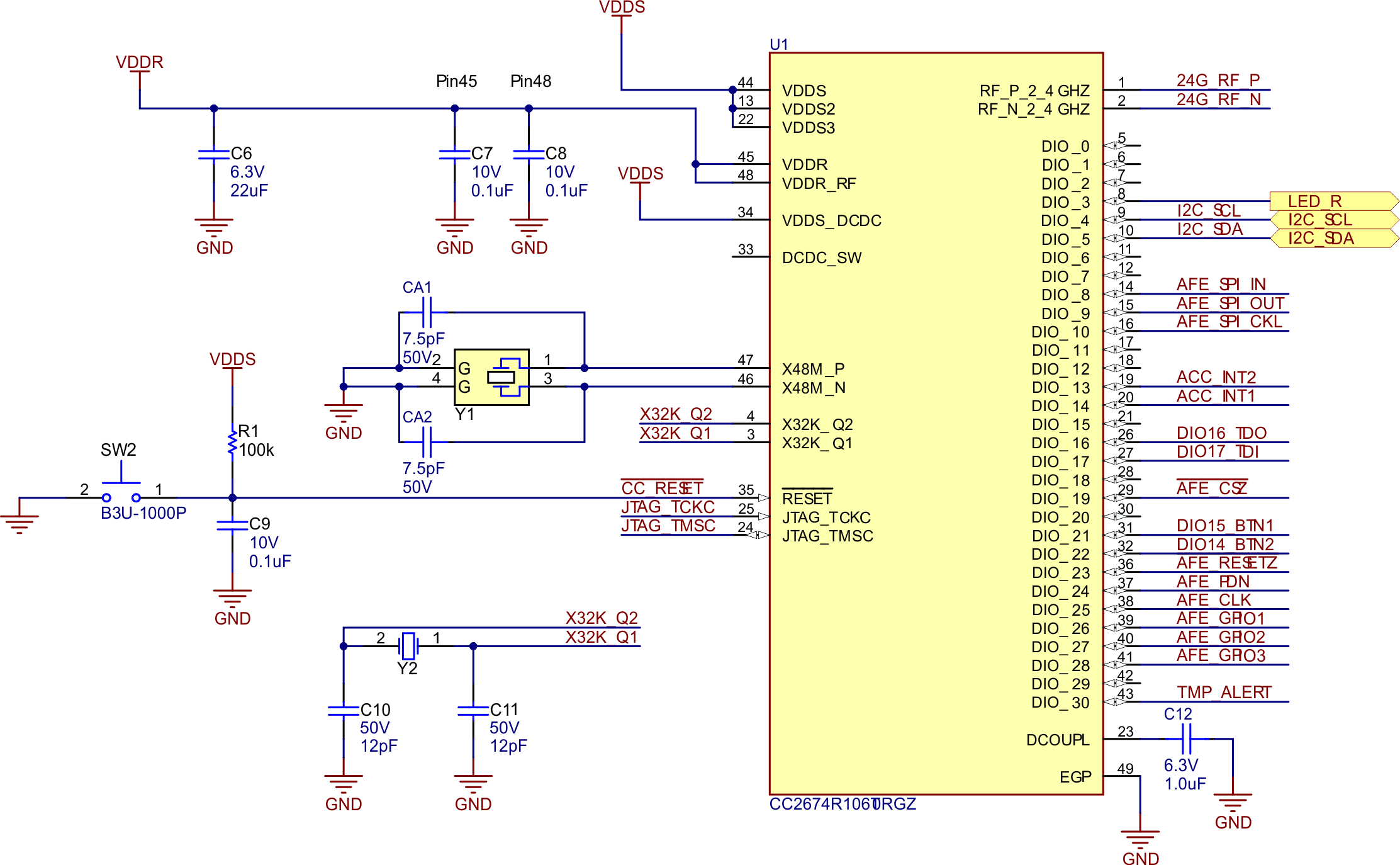 TIDA-010270 CC2674R10 原理圖