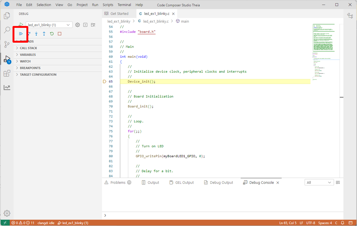 F29H85X-SOM-EVM 運行選擇