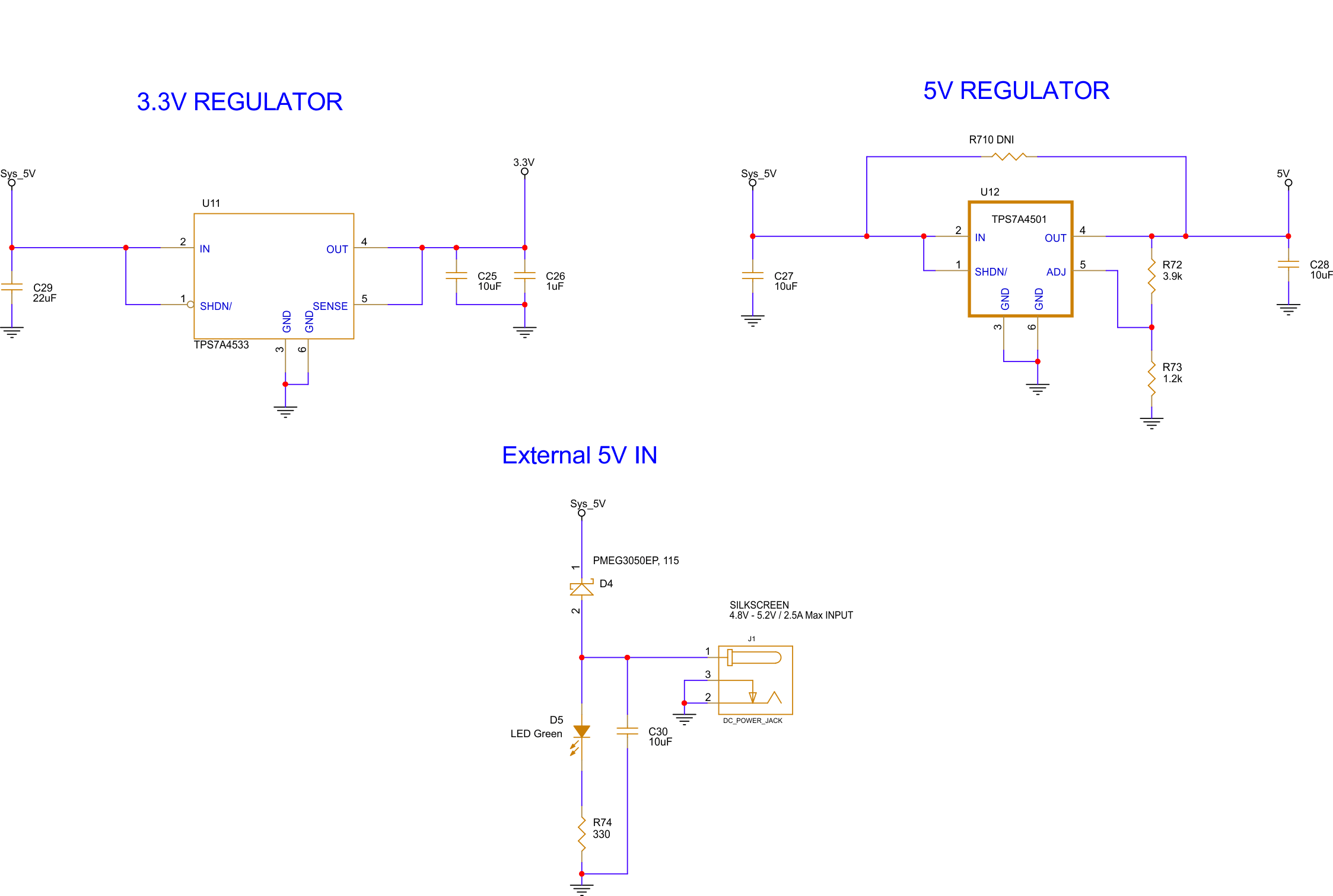 TUSB5461Q1-EVM TUSB5461-Q1 EVM 原理圖（第 4 頁）