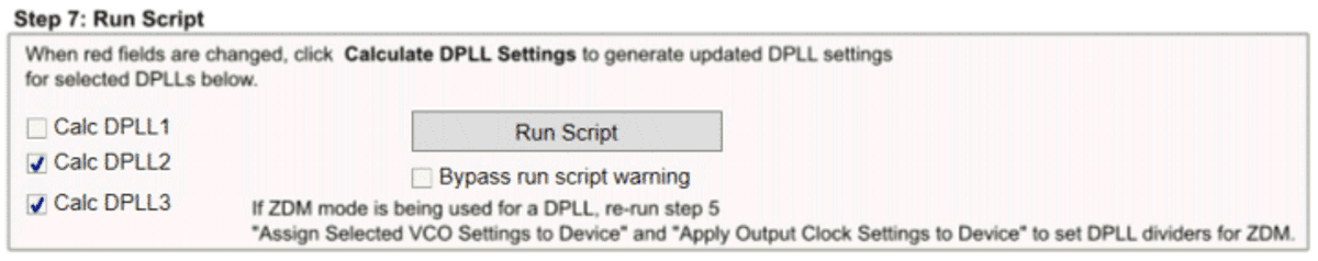 LMK5C33414AEVM 第 7 步：運(yùn)行腳本