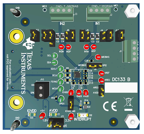 TAA3020 板載麥克風跳線