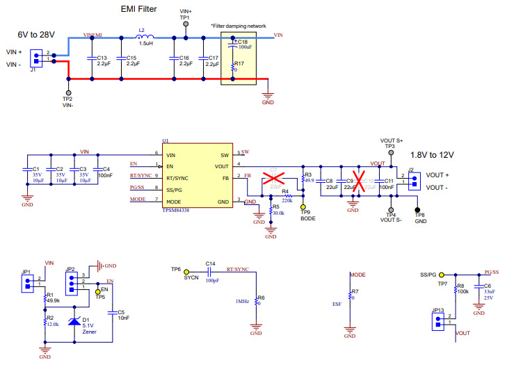 TPSM84338EVM TPSM84338EVM 原理圖