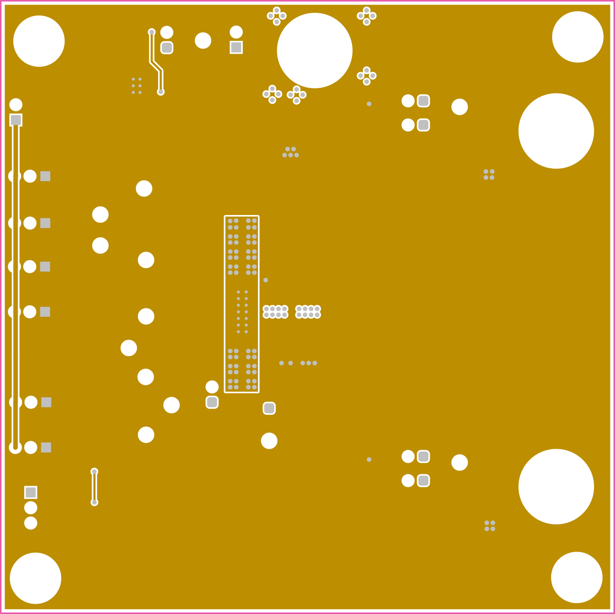 TPS2HC120EVM TPS2HC120EVM 第二層 GND（頂視圖）