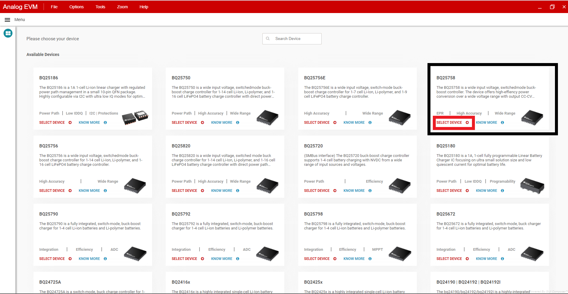 BQ25858-Q1EVM BQ25858B-Q1EVM 