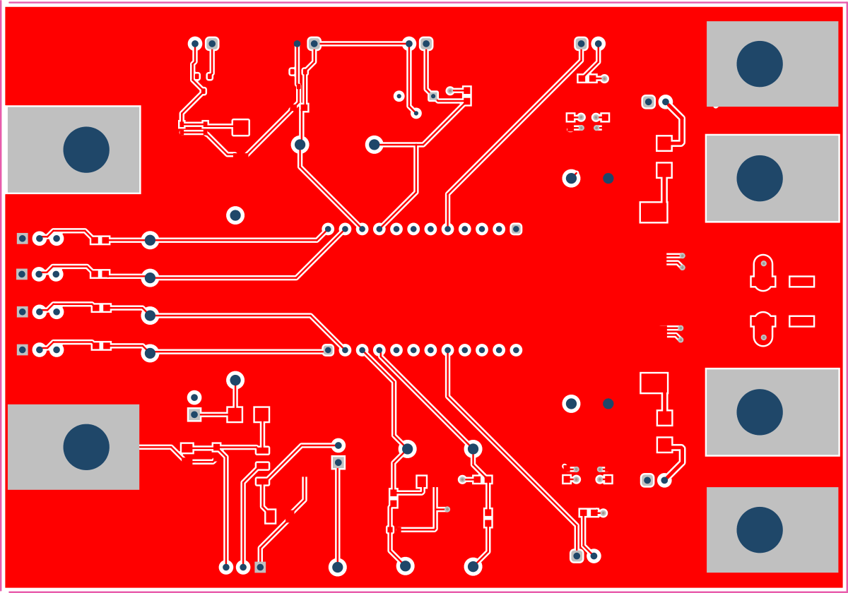 HCXX-BASE-EVM, BLANK-MOD-EVM HCXX-BASE-EVM 與 2HC08-MOD-EVM 第一層（頂視圖）