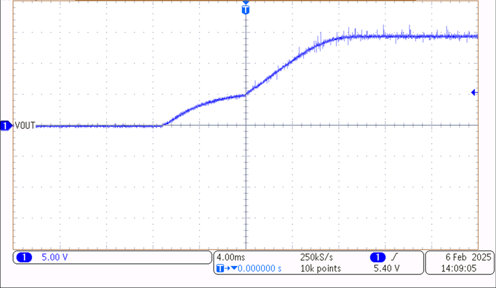 TPS7H5020EVM 5V 負(fù)載啟動(dòng)