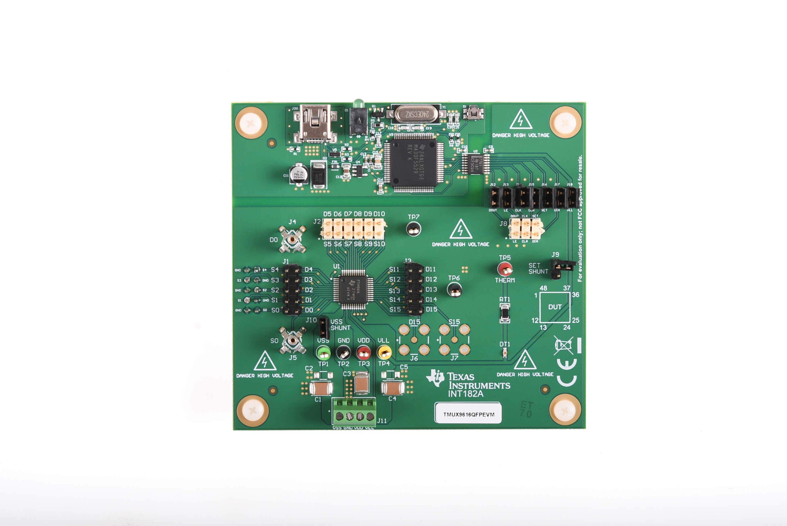 TMUX9616QFPEVM TMUX9616QFPEVM 頂視圖