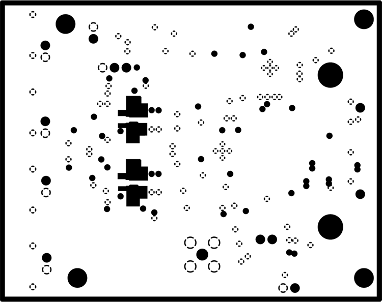  ADS9224REVM PCB 第 2 層：GND 層