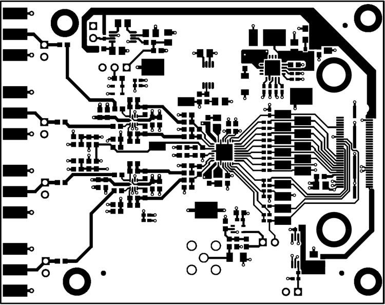  ADS9224REVM PCB 第 1 層：頂層