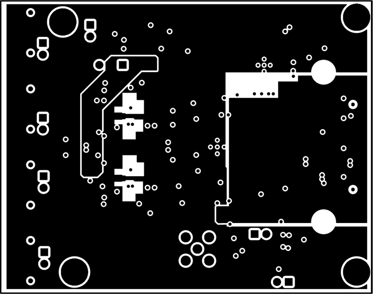  ADS9224REVM PCB 第 3 層：電源平面