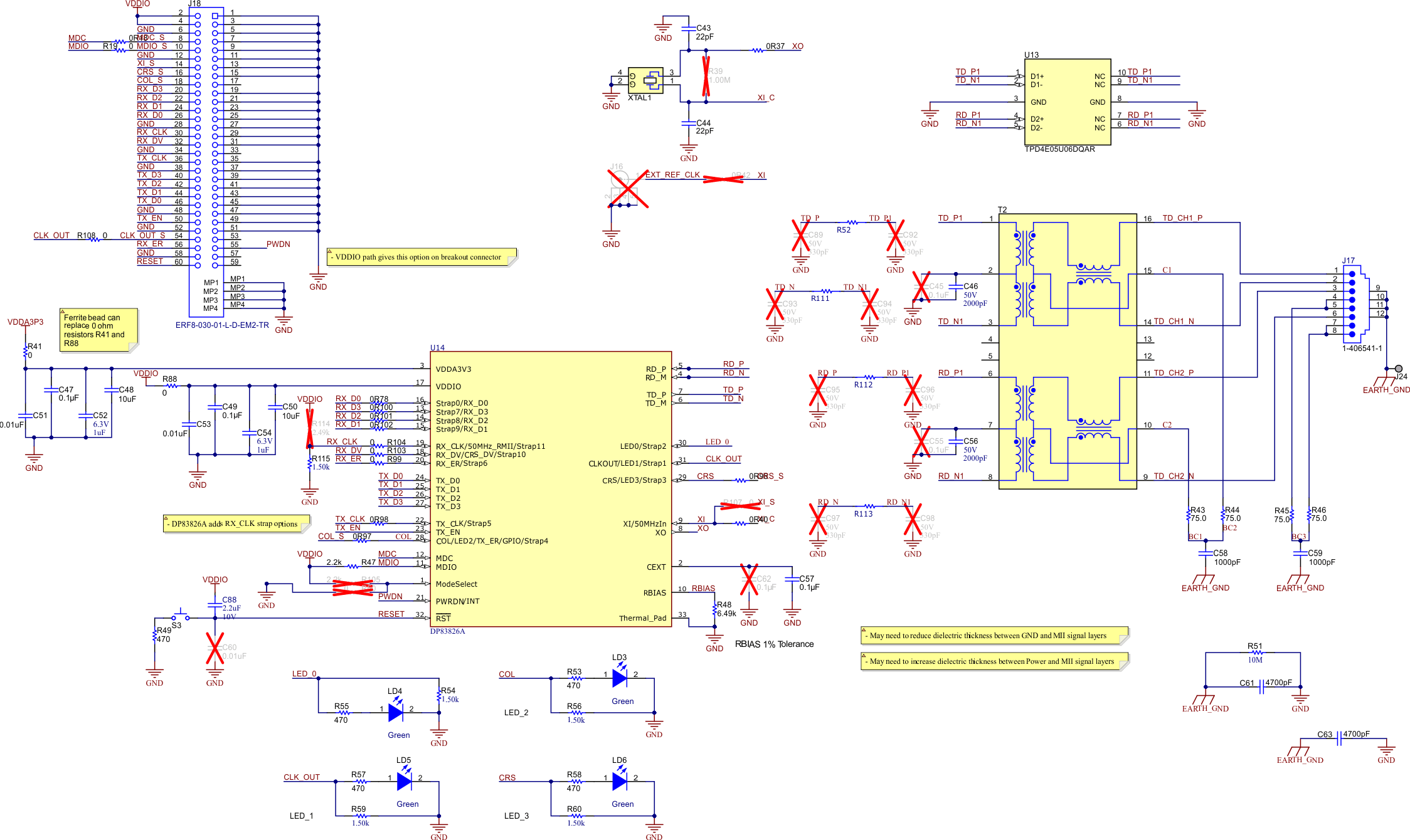 DP83826AEVM DP83826AEVM 主原理圖