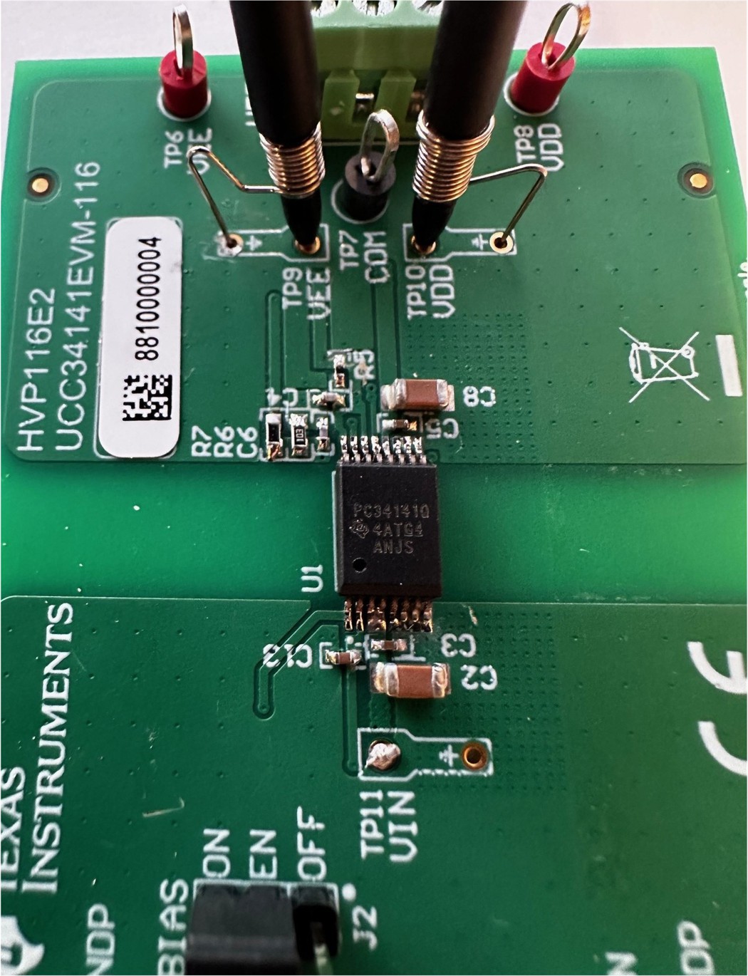 UCC34141EVM-116 PCB 示波器探頭測試點