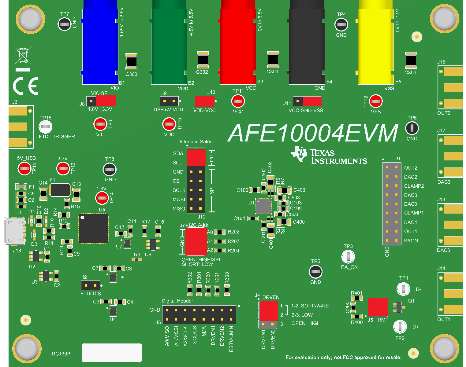 AFE10004EVM AFE10004EVM 默認跳線設(shè)置