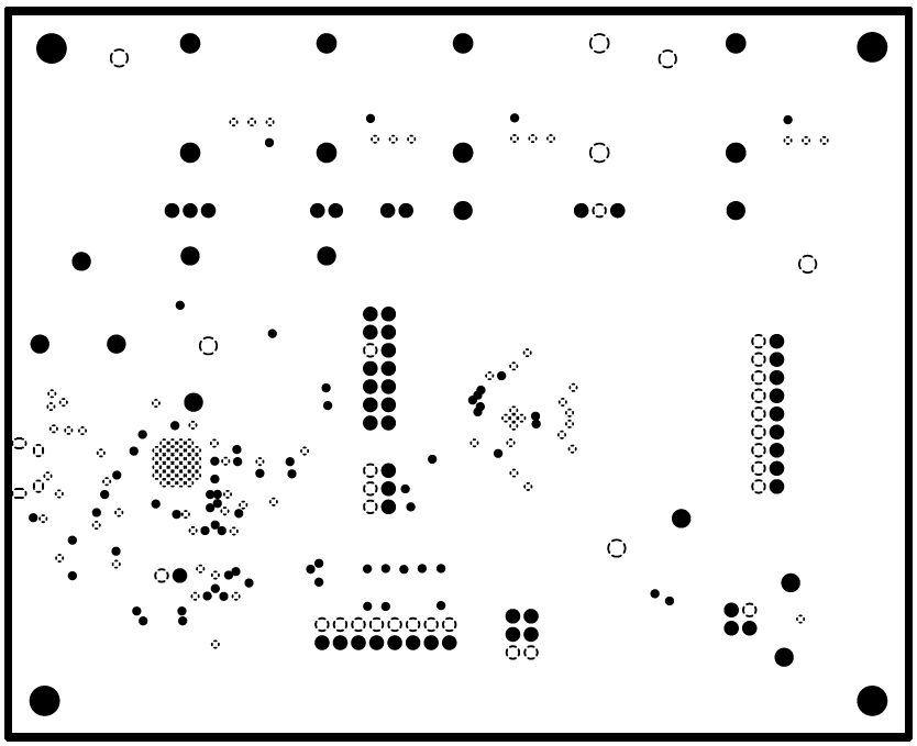 AFE10004EVM AFE10004EVM PCB 中層 1 布局（接地平面）