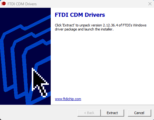 AFE10004EVM FTDI USB 驅動程序