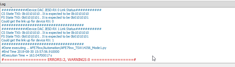 TRF-LSC-AFE7950EVM Latte 錯(cuò)誤 2