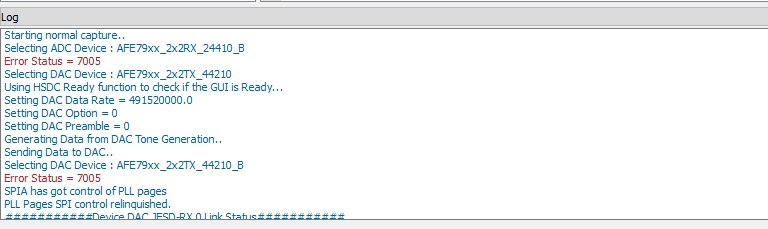 TRF-LSC-AFE7950EVM Latte 錯(cuò)誤 1