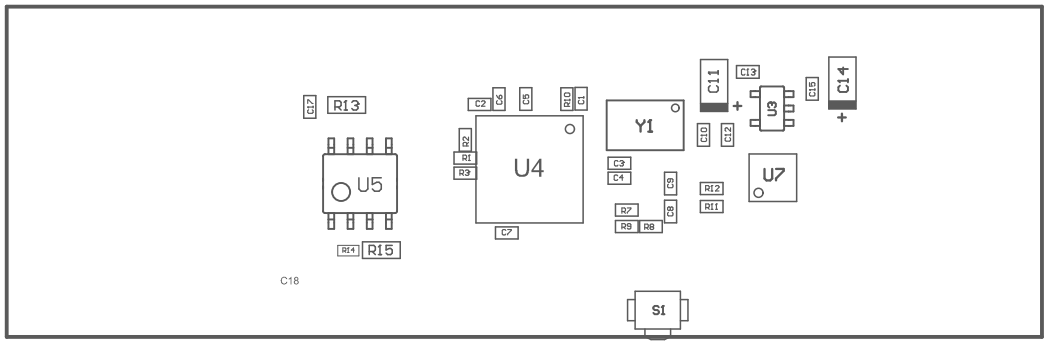 TMF0008 PCB 裝配圖（底視圖）
