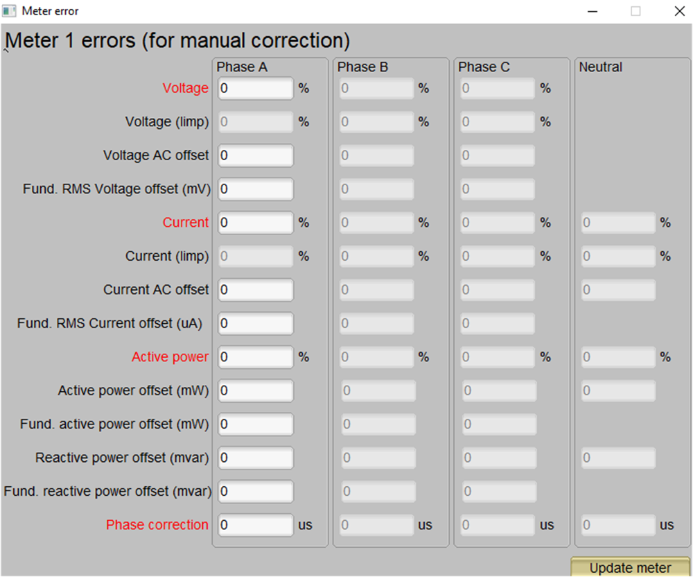 AMC-ADC-1PH-EVM 手動校準窗口