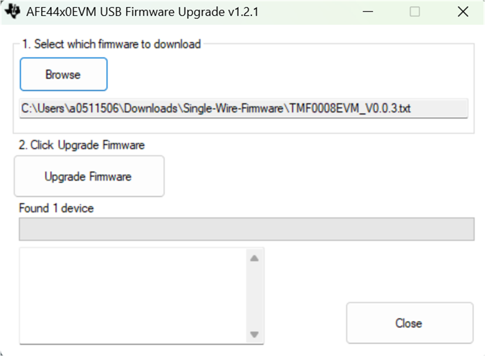 TMF0020EVM, TMF0064EVM 進入 BSL 模式