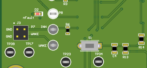 TCAN5102-Q1 J3 電路板布局