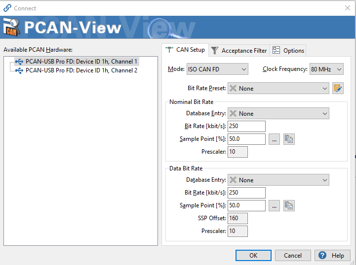 TCAN5102-Q1 PCAN-USB Pro FD 設(shè)置