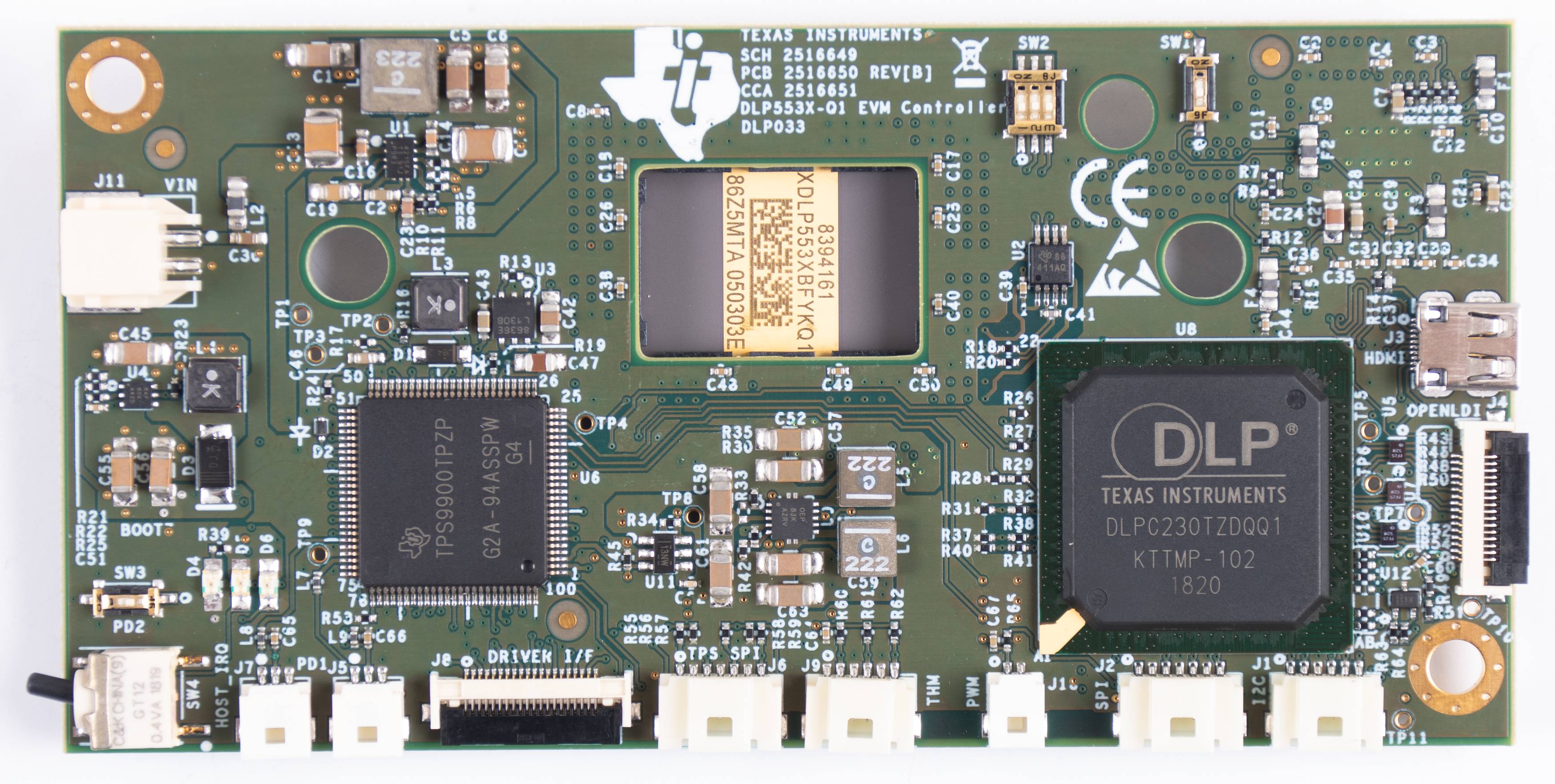 DLP5532HBQ1EVM, DLP5532-Q1 DLP5532PROJHBQ1EVM 控制器 PCB