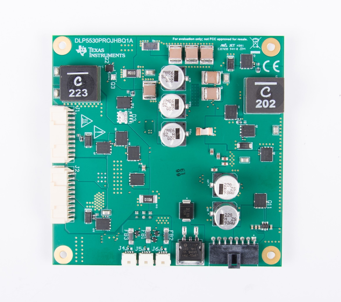 DLP5532HBQ1EVM, DLP5532-Q1 DLP5532PROJHBQ1EVM 照明驅(qū)動(dòng)器 PCB（頂部）