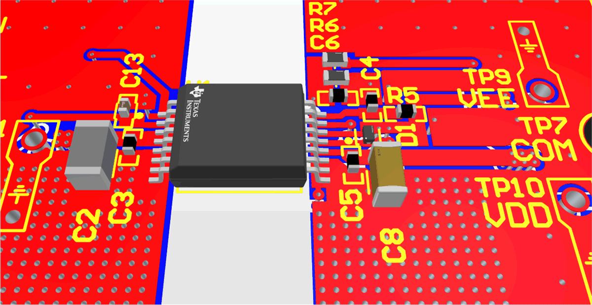 UCC35131EVM-118 頂面，元件放置和布線