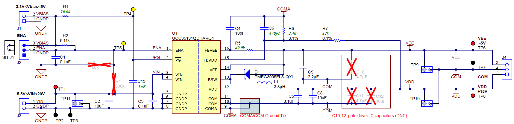 UCC35131EVM-118 UCC35131EVM-118 原理圖