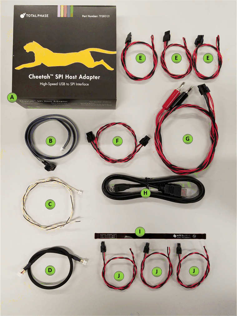  DLP5531-Q1 電子元件 EVM 中包含的電纜