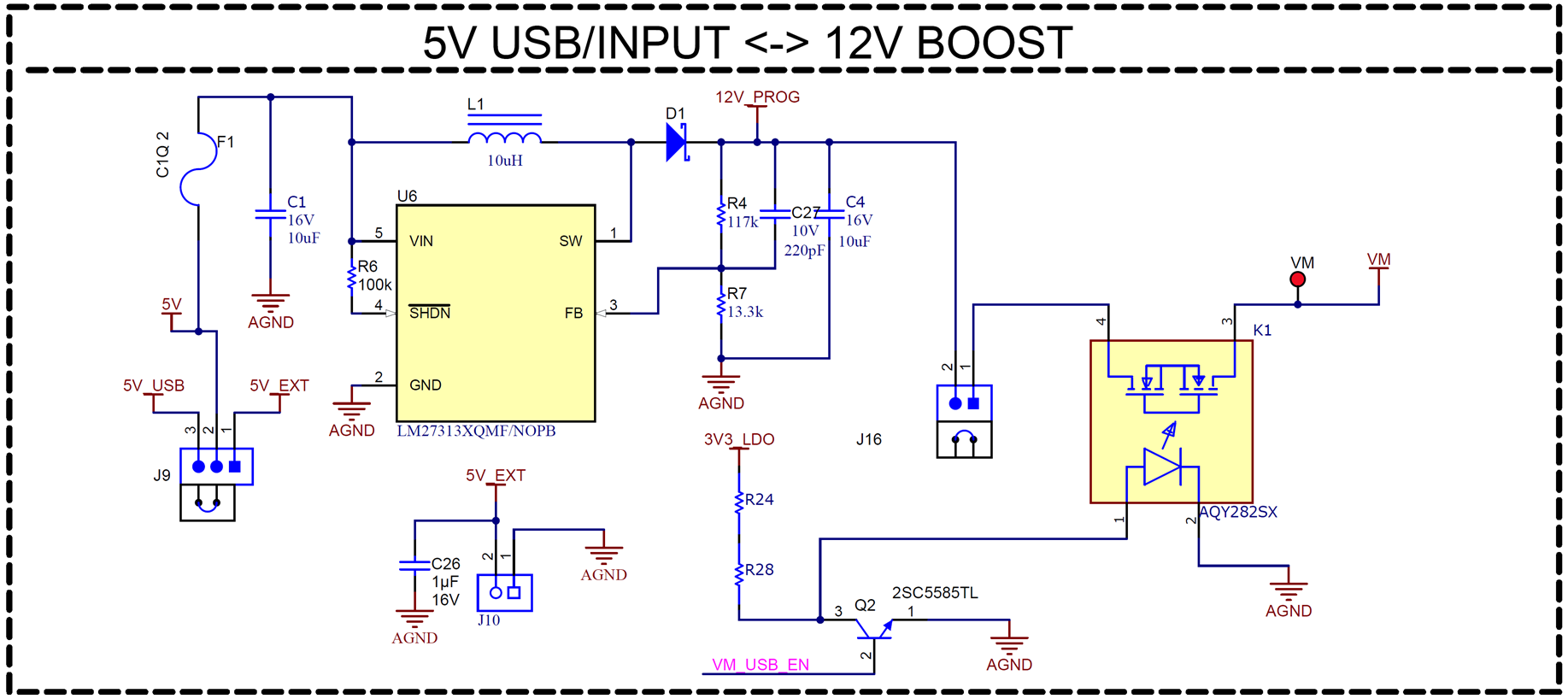MC121EVM 板載 12V 升壓電路原理圖