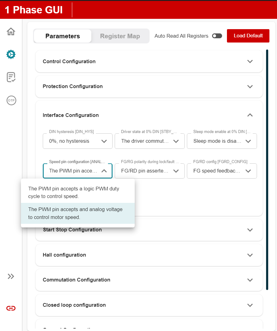 MC121EVM 將 PWM/直流輸入改為接受模擬電壓的選項