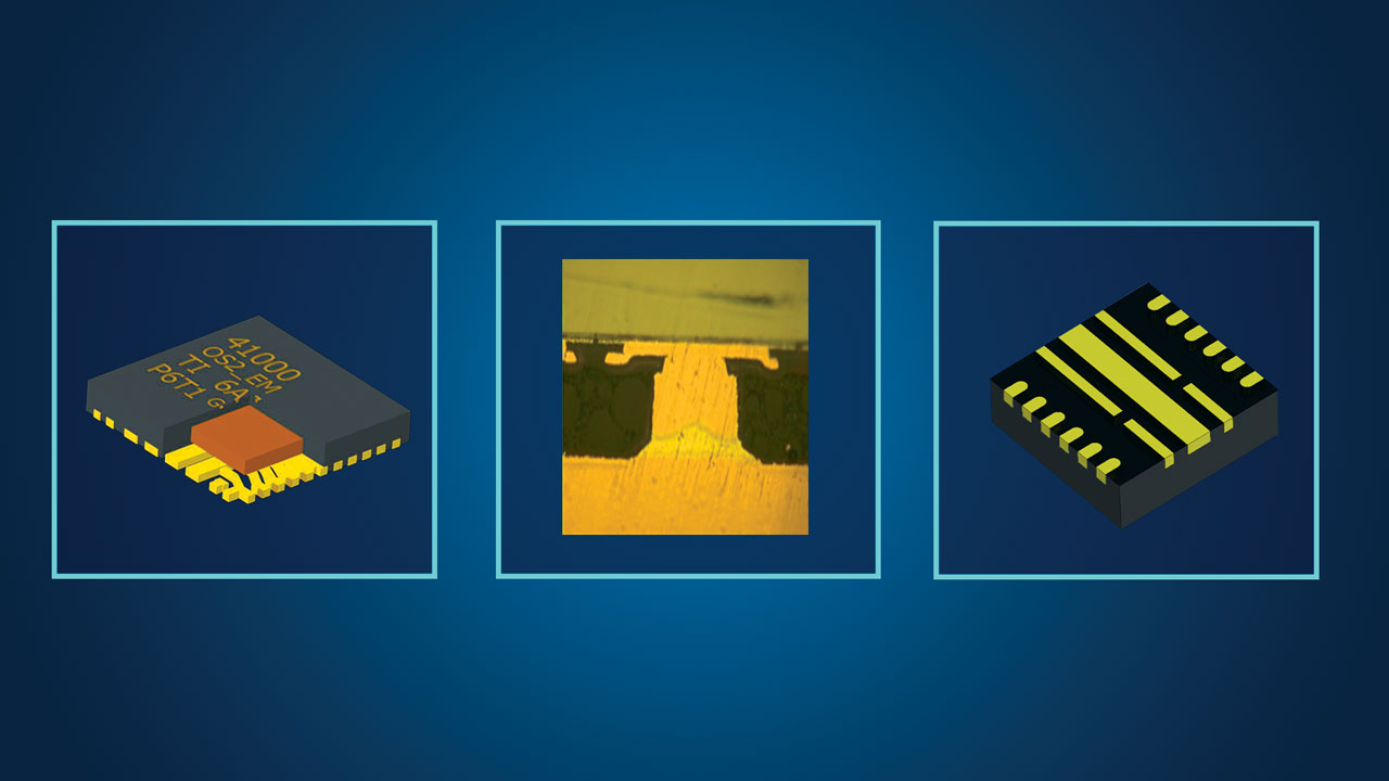  在封裝中，銅凸點直接將裸晶連接到銅，從而實現從 FET 幾乎直接到 PCB 的路徑。