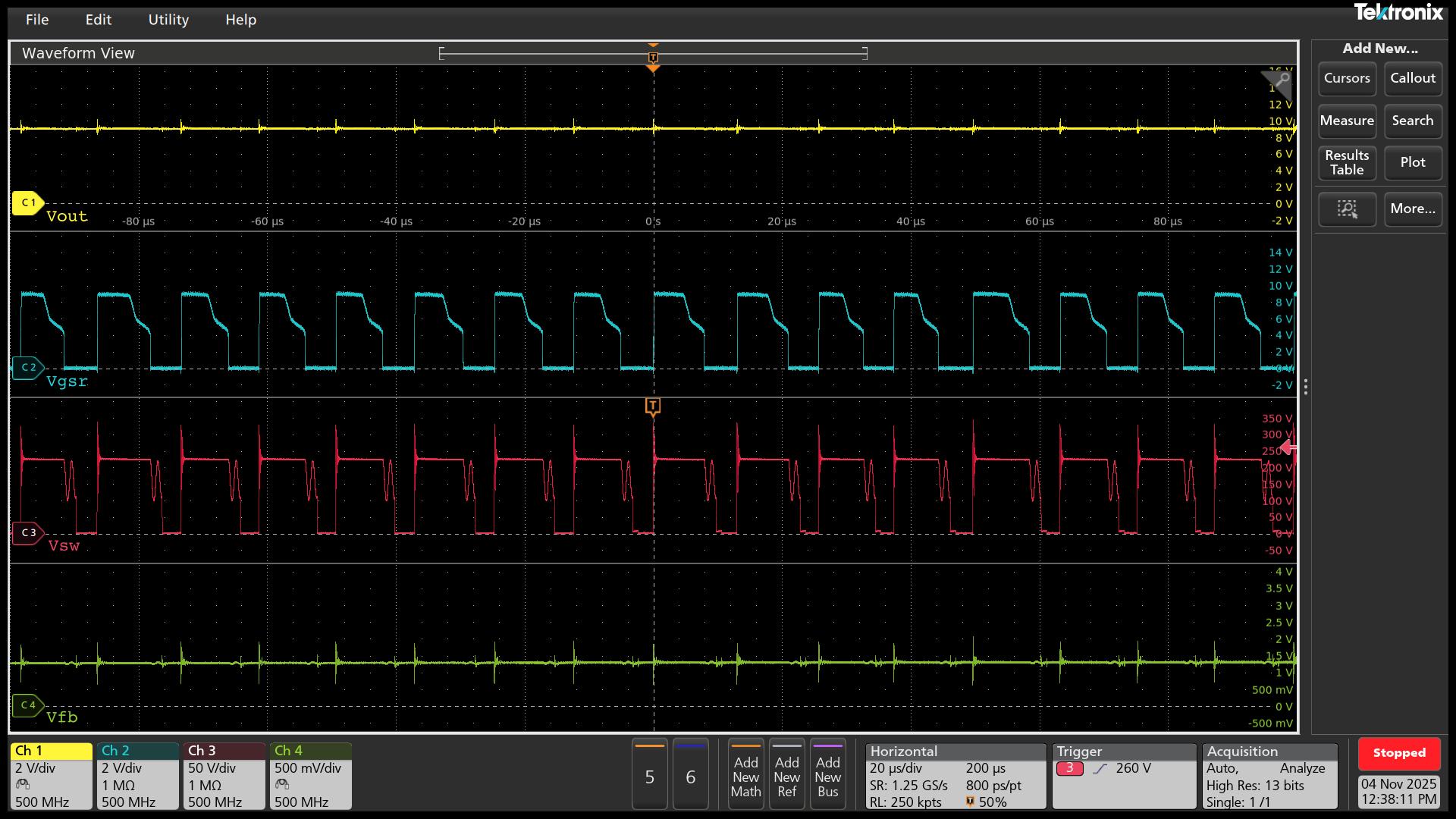 UCG28824EVM-124 Vin = 115Vac，Vout = 9V