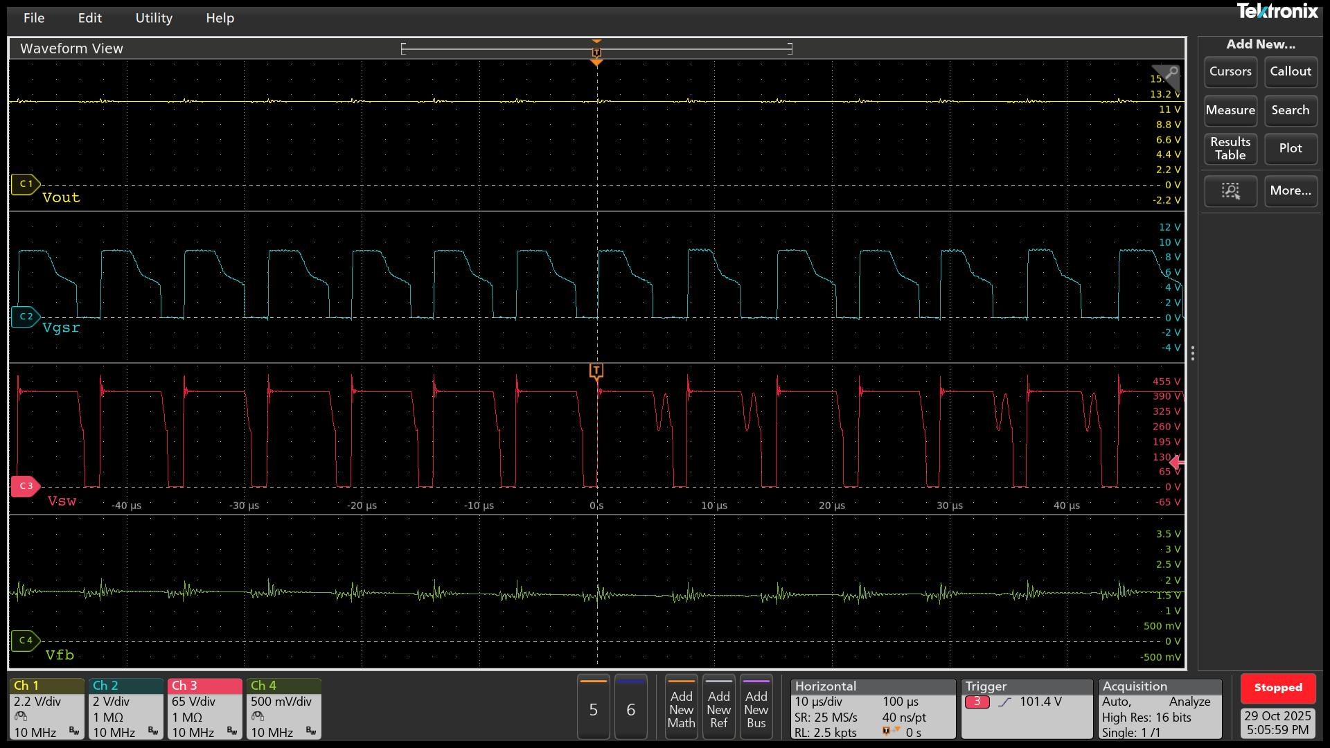 UCG28824EVM-124 Vin = 230Vac，Vout = 12V