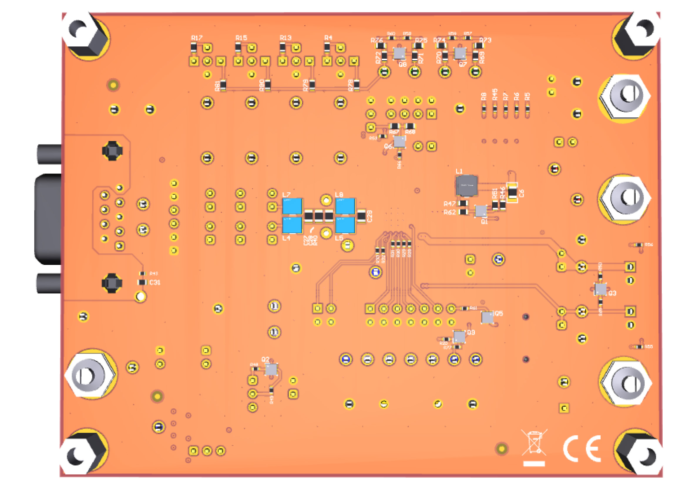 TCAN24XXEVM TCAN24XXEVM（底視圖）